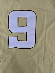 VTG Mitchell And Ness Negro Mens Large Basketball All Star Jersey Gold NWT