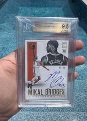 Panini 2018-19 Encased Gold Mikal Bridges Rookie Auto #135 /10 BGS 9.5