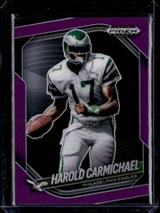 2025 Panini Prizm Black #116 Harold Carmichael Prizms Purple #/99