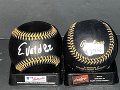 Esmerlyn Valdez Pirates Auto Signed MLB Black Baseball Beckett Hologram