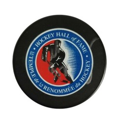 Hall Of Fame Hockey Puck SIGNED by Unknown InGlasCo Official Made in Slovakia