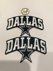 2 – Dallas Cowboys vintage embroidered iron on Patches 4&Prime;x 2 1/2&Prime; Nice!!