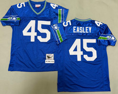 Vintage Kenny Easley #45 Seahawks Throwback Royal Stitched Jersey
