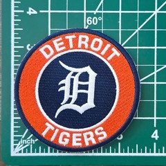 Detroit Tigers Round D 3.5&Prime; Iron /Sew On Embroidered Patch~ Free Tracking!