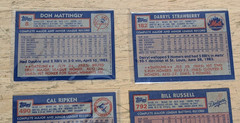 1984 TOPPS BASEBALL, COMPLETE SET #1-792, MATTINGLY=NRMT-MT, STRAWBERRY RC