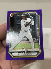 2026 Bowman Edgar Montero #BP-139 Purple Border /250 1st Prospect Athletics