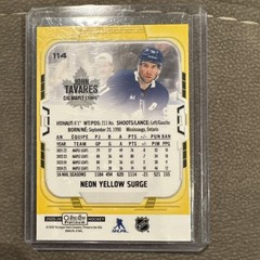 25/26 O Pee Chee Platinum John Tavares Neon Yellow Surge
