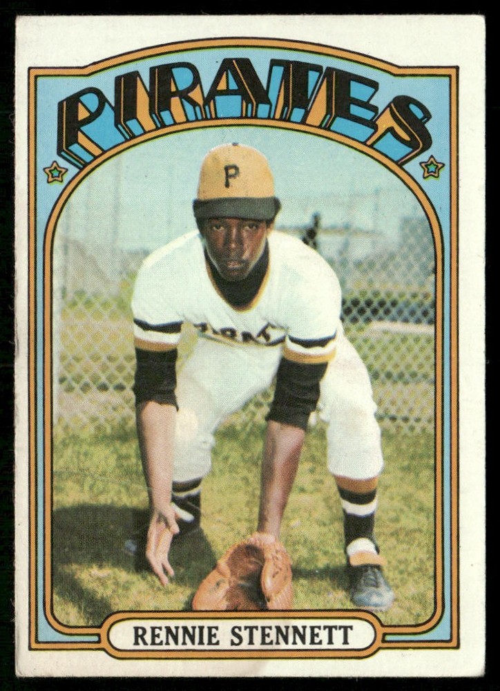 Rennie Stennett 1972 Topps #219 Rookie Pittsburgh Pirates Low Grade Wrinkled