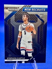 2024 Panini Prizm Draft Picks Stephon Castle New Recruits RC #6 Huskies / Spurs