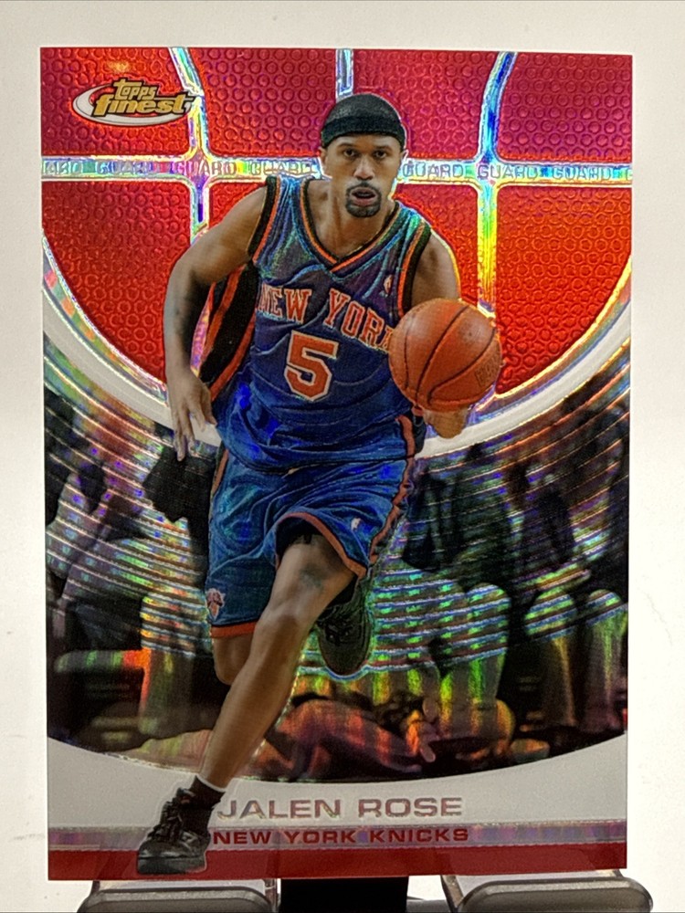 2005-06 Topps Finest Red Refractor #60, JALEN ROSE /169, New York Knicks