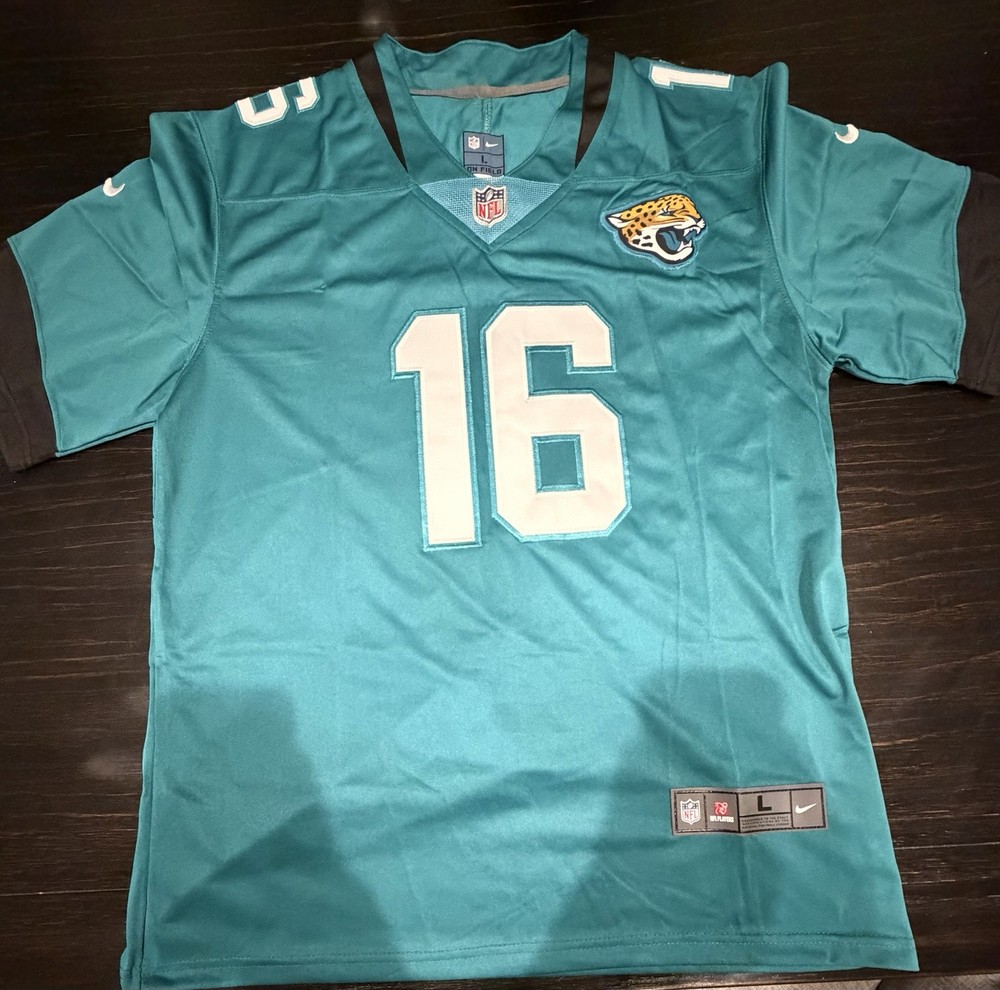 Jacksonville Jaguars Lawrence #16 NFL Jersey Teal Black White L