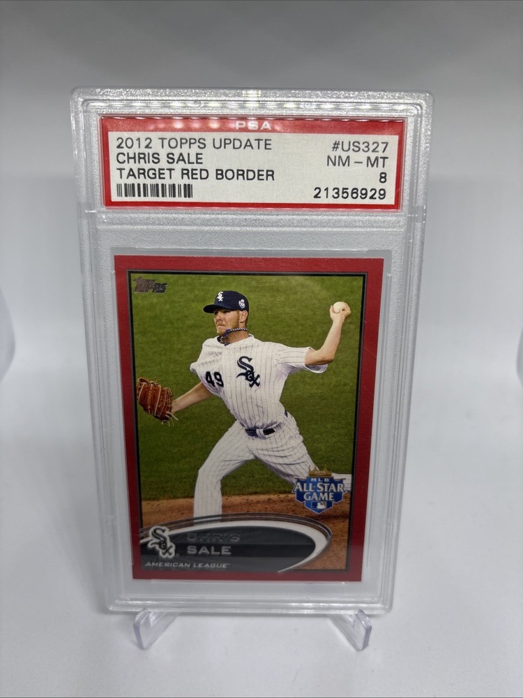 2012 Topps Update #US-327 Chris Sale TARGET Red Border SP PSA 8