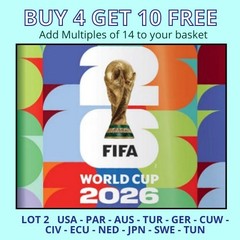 2026 World Cup Panini Sticker Collection FIFA – Group D, E, F – USA