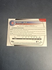 2025 Bowman Chrome Baseball Ronny Cruz Blue Geometric Refractor 1st Bowman /150