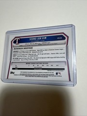 2026 Bowman Seong Jun Kim Auto True Purple /250 TEXAS Rangers