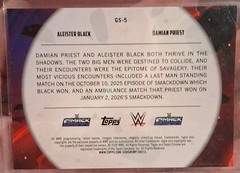 2026 Topps WWE Cosmic Chrome ALEISTER BLACK DAMIAN PRIEST Orange Refractor 25/25
