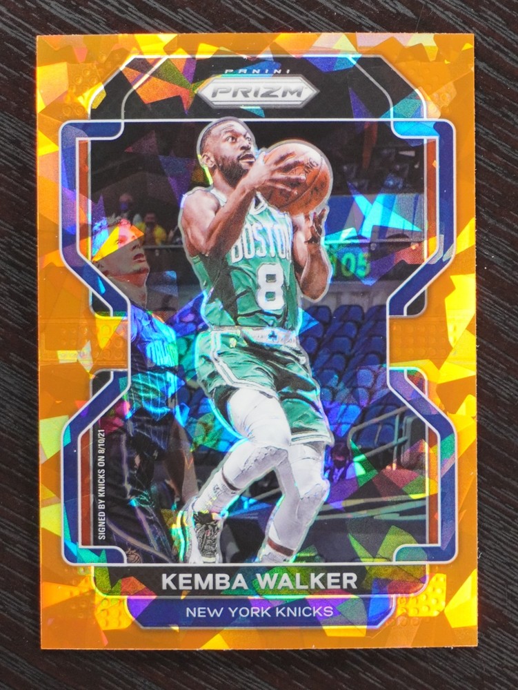 2021-22 Panini Prizm Basketball Orange Ice Prizm – #122 Kemba Walker