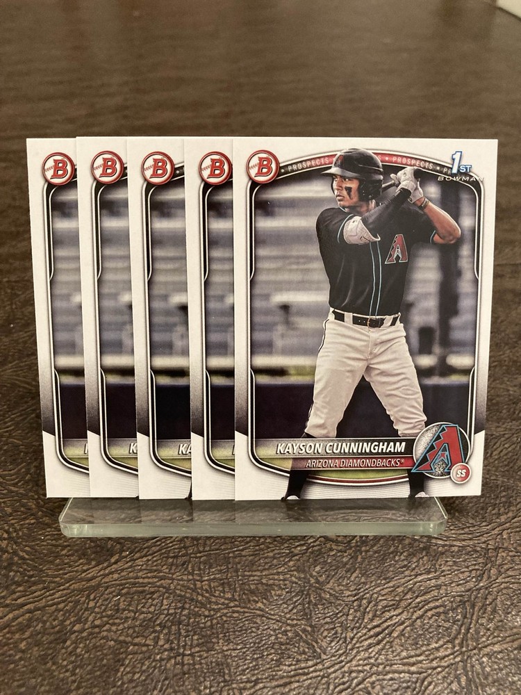 2025 Bowman Draft Kayson Cunningham 1st Bowman 5-Card Lot #BD-84 Diamondbacks