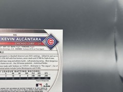 2025 Bowman Chrome Kevin Alcantara Red Rookie Variation Refractor No. 95