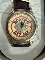 Vintage Boston Red Sox Watch MLB Baseball Mens Fossil 90s Works Limited Edition