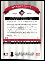 2002 Donruss Classics #1 Alex Rodriguez