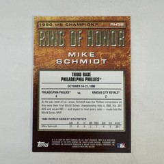 2009 Topps – Ring of Honor Mike Schmidt #RH32