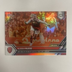 2025-26 Topps Now UWCL Alessia Russo #22 Most Goals By English Player ORA. 25/25