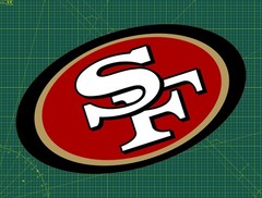 49ers Logo Water Proof UV Safe Glossy Vinyl Decal / Sticker Multiple Sizes