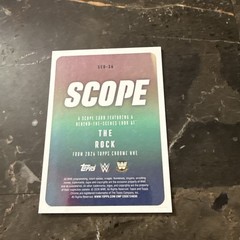 The Rock 2026 Topps Chrome WWE – Scope Gold Refractor 20/50 Final Boss #SCO-36