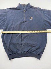 Charlotte Checkers Sweatshirt Mens XL Blue Hockey Quarter Zip Pullover Fleece