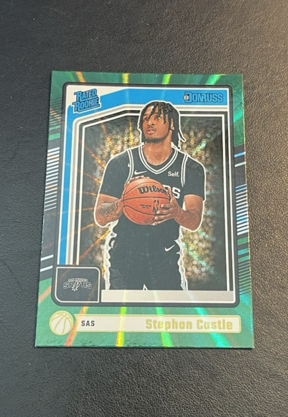 2024-25 Donruss GREEN HOLO LASER SP Stephon Castle Rated Rookie RC