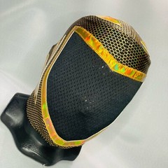 Tinieblas Semi Professional Wrestling Mask Lucha Costume Beehive Fabric Design