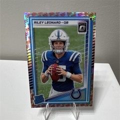 Panini 2025 Donruss Optic Riley Leonard Rated Rookie Prizm #255 Colts 100 Emoji