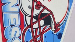 Houston Oilers/Tenn Titans NFL Football 1997 Pennant Banner Flag Vintage 30×11.5