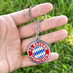 FC Bayern Munich Bayern Enamel Keychain Football Soccer Fan Key Ring