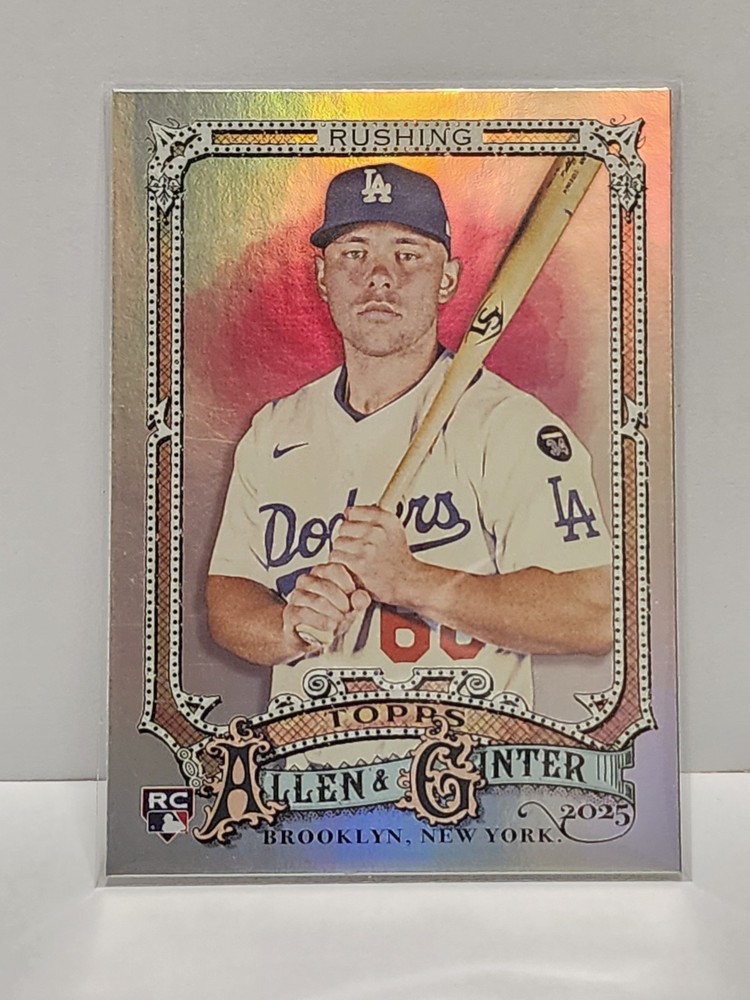 2025 Topps Allen & Ginter Dalton Rushing (RC) #200 Rainbow Foil LA Dodgers