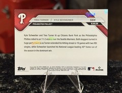 2025 MLB Topps Now #584 KYLE SCHWARBER TREA TURNER Philadelphia Phillies IN HAND