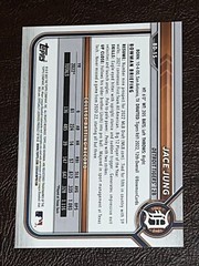 2022 Bowman Draft JACE JUNG 1st Bowman #BD-15 Detroit Tigers Qty Avail