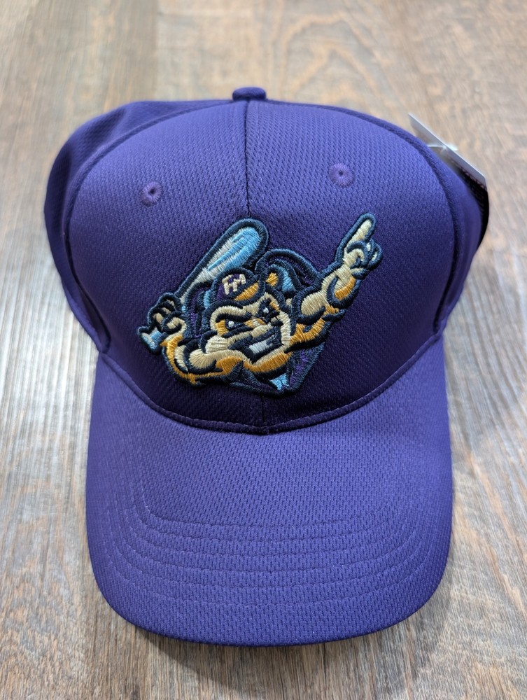 Fort Myers Mighty Mussels Hat Purple Adjustable MiLB Baseball Cap OC Sports NEW