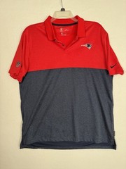 NFL Onfield Apparel Patriots Men’s Shirt XL Dri Fit Navy And Red Lightweight
