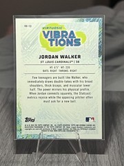 2022 Bowman #VV-13 Jordan Walker Virtuosic Vibrations