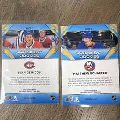 Upper Deck 2025-26 NHCD Prominent Rookies Demidov/Schaefer NHCD-1/2 Lot 2