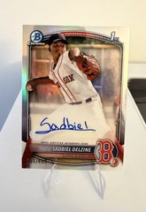 2025 Bowman Chrome 1st Prospect Sadbiel Delzine Auto Refractor #CPA-SD 51/499
