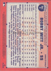 2026 TOPPS MLB – Bobby Witt Jr. – 1991 35th Anniv Insert #T91-3 Royals