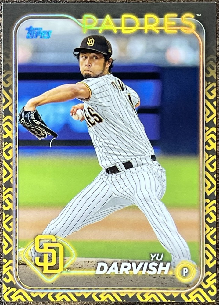 Yu Darvish 2024 Topps Team Color Border Variation #627 San Diego Padres