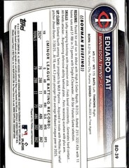 2025 Bowman Draft Paper Eduardo Tait Twins BD-39 5 card lot