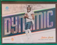 2022 Panini Luminance Football Jalen Hurts #DYN-JHU Dynamic Holo Insert
