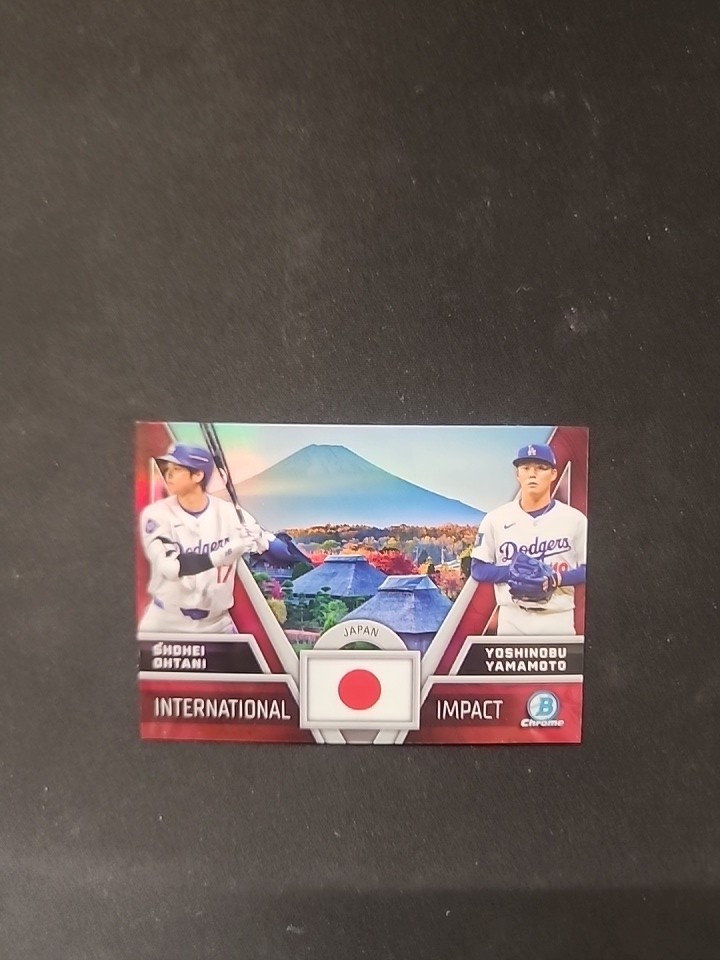 2024 Bowman Chrome – International Impact Refractor Shohei Ohtani, Yamamoto…