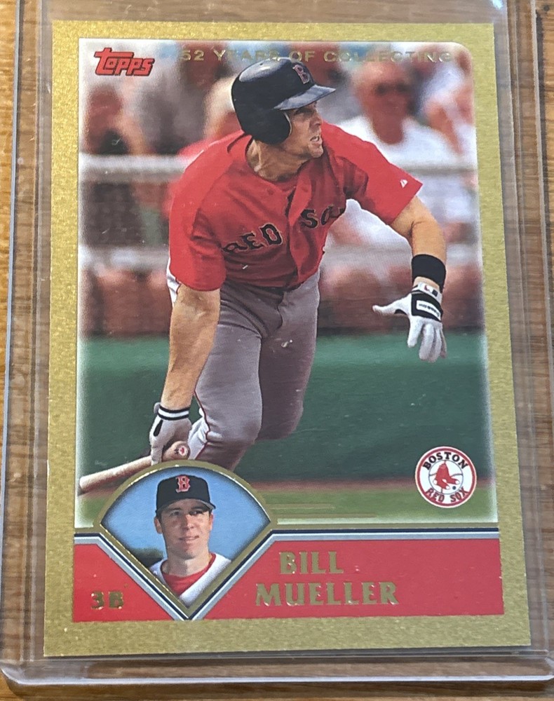 2003 Topps Gold Bill Mueller Card #426 s/n 0014/2003 Red Sox