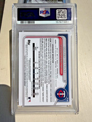 Walker Jenkins 2024 1st Bowman Chrome Autograph #CPA-WJ PSA MINT 9